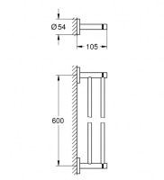 TOALLERO DOBLE ESSENTIALS GROHE